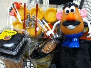 Then there was a quick stop at Kroger to get some fruit for our famous Rainbow Kabobs!